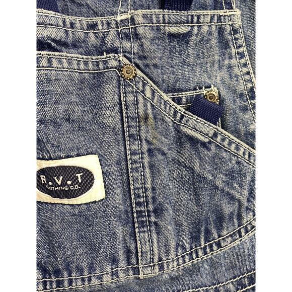 RVT Denim Overalls Size 20 Vintage Blue Wash 100% Cotton Gardening Carpenter - Picture 6 of 8